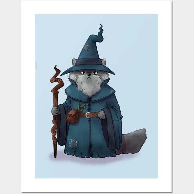 Wizard Cat Wall Art by Melissa Jan